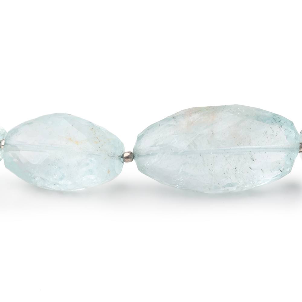 13x8-31x16mm Aquamarine Faceted Nugget Beads 18 inch 23 pieces AA