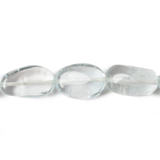 13x9-19.5x12mm Sky Blue Topaz Plain Nugget Beads 16 inches 29 pieces