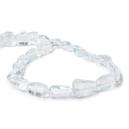 13x9-19.5x12mm Sky Blue Topaz Plain Nugget Beads 16 inches 29 pieces