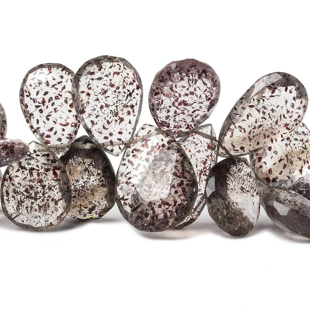 13x9-21x12mm Lepidocrosite Faceted Pear Beads 8 ich 41 pieces AAA