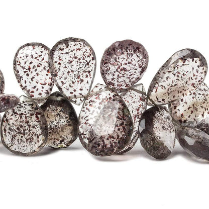 13x9-21x12mm Lepidocrosite Faceted Pear Beads 8 ich 41 pieces AAA