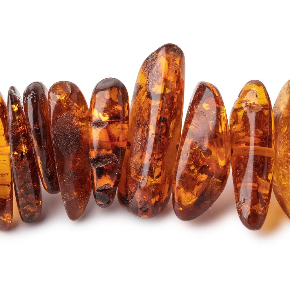 13x9-30x10mm Baltic Amber Plain Nugget Beads 24 inch 96 pieces