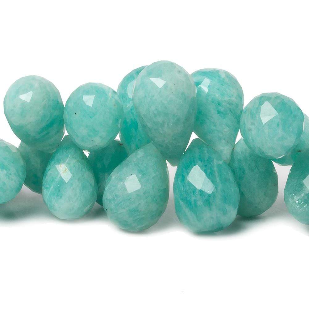 13x9mm - 20x13mm Amazonite Faceted Tear Drop Beads 7 inch 46 pieces AA
