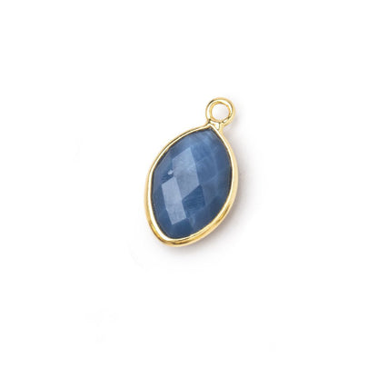 13x9mm Vermeil Bezel Owyhee Blue Opal marquise Pendant 1 piece