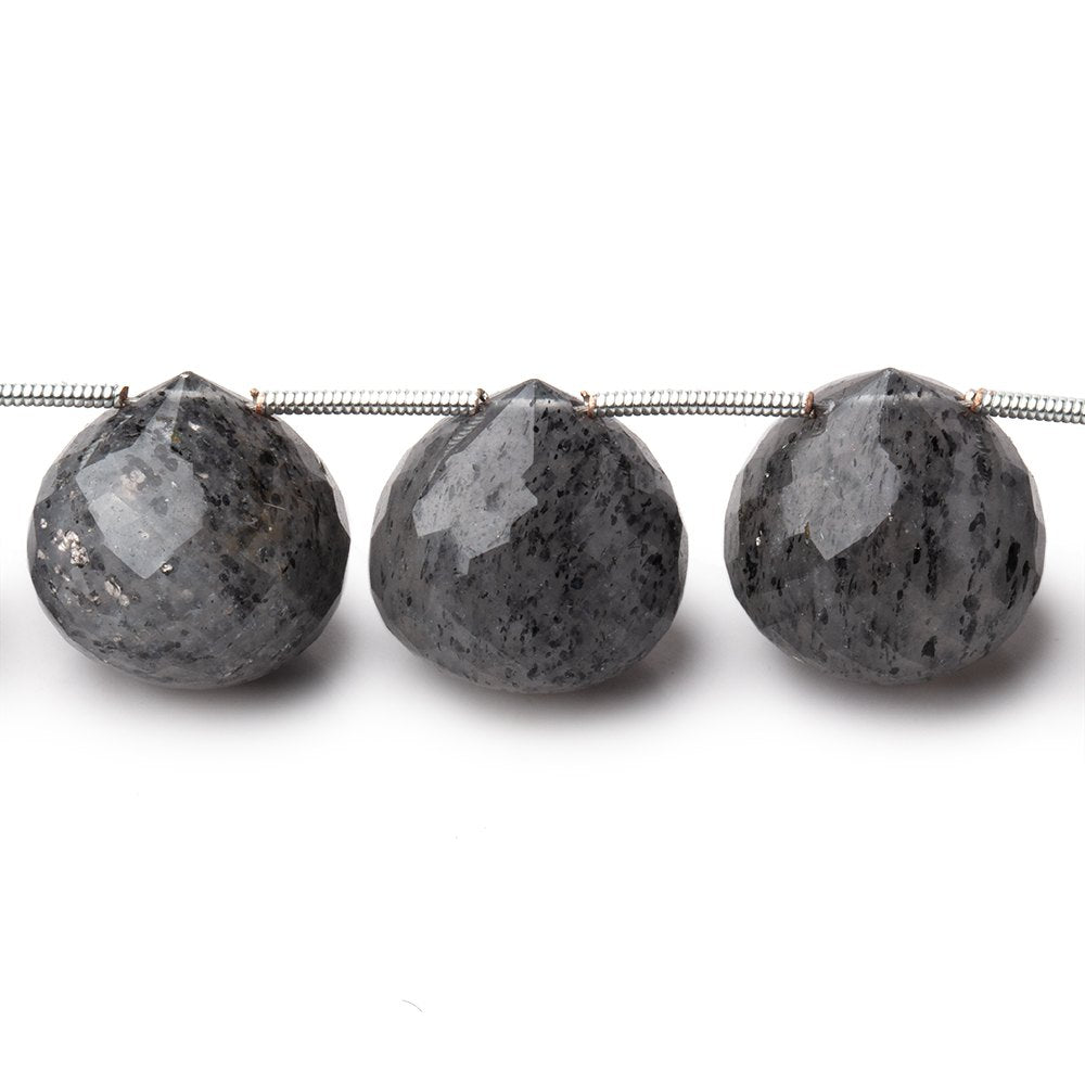 14-15mm Celestial Quartz Faceted Candy Kiss Beads 7 inch 11 pieces