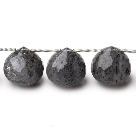 14-15mm Celestial Quartz Faceted Candy Kiss Beads 7 inch 11 pieces