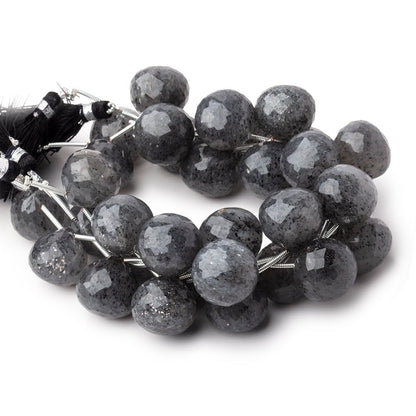 14-15mm Celestial Quartz Faceted Candy Kiss Beads 7 inch 11 pieces