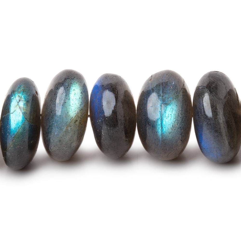 14-15mm Labradorite Plain Rondelle Beads 7.75 inch 28 pieces AA