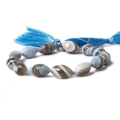 14-16mm Owyhee Denim Blue Opal Faceted Marquise Beads 8 inch 13 pcs