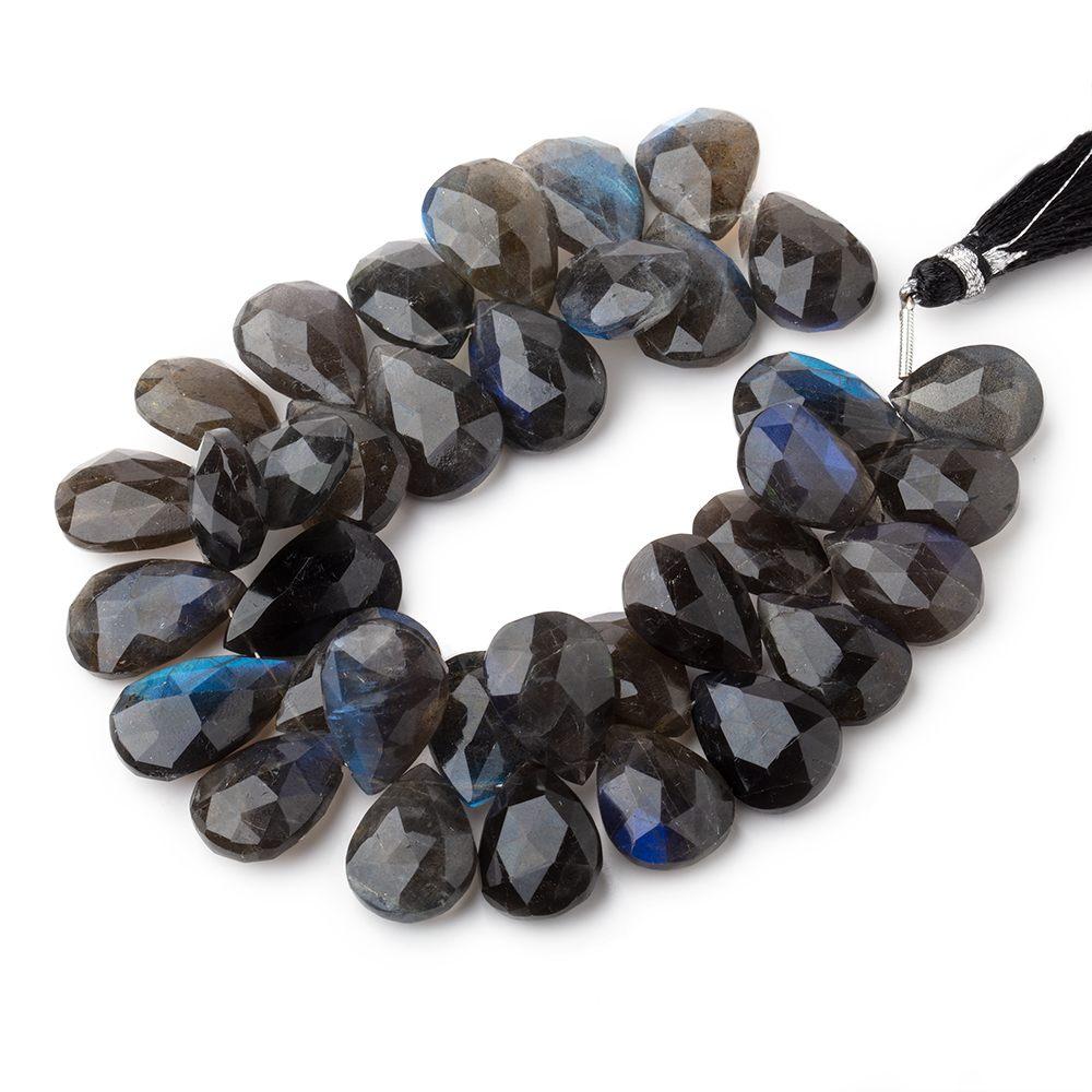14-18mm Labradorite Faceted Pear Beads 7 inch 36 pieces AA
