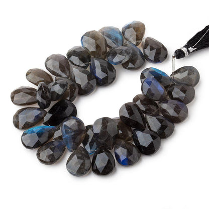 14-18mm Labradorite Faceted Pear Beads 7 inch 36 pieces AA