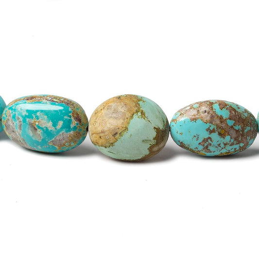 14-20mm Persian Turquoise Plain Nugget Beads 18 inch 27 beads