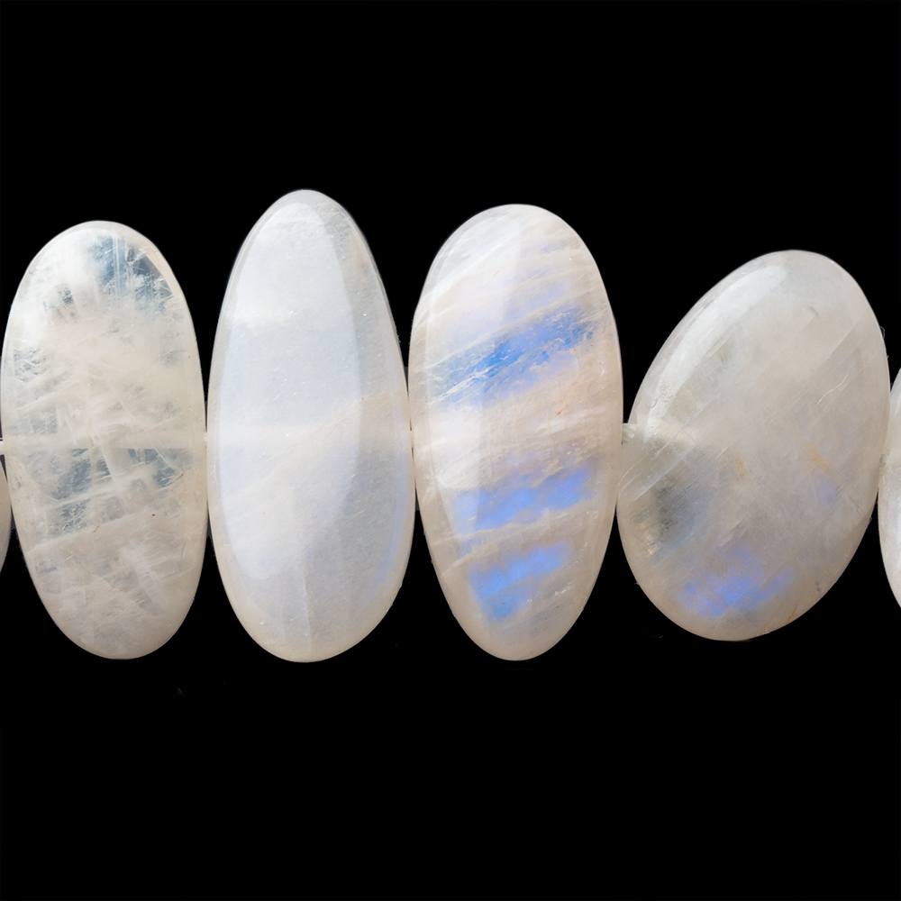 14-31mm Peach Rainbow Moonstone Plain Nugget Beads 16 inch 32 pieces