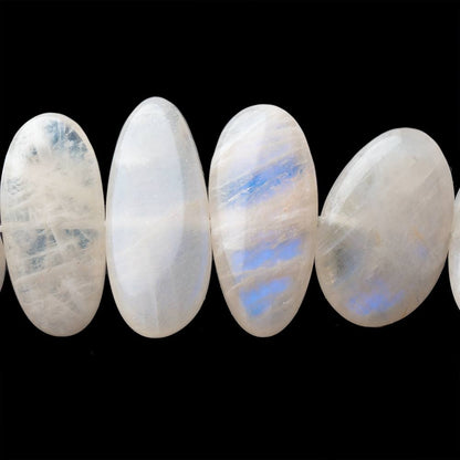 14-31mm Peach Rainbow Moonstone Plain Nugget Beads 16 inch 32 pieces