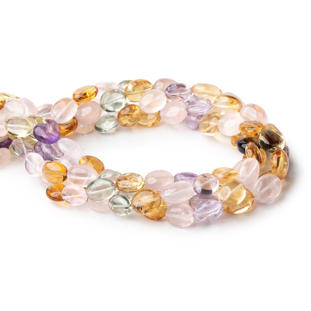 10x9-14x10mm Multi-Gemstone plain nugget beads 16 inch 32 pieces A