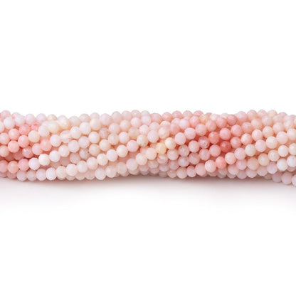 2.5mm Pink Peruvian Opal Micro Faceted Round 13 inch 154 beads AAA