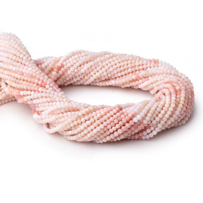 2.5mm Pink Peruvian Opal Micro Faceted Round 13 inch 154 beads AAA