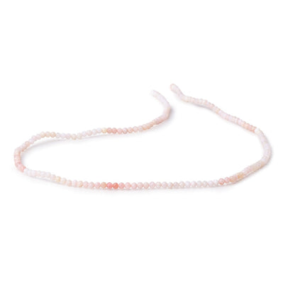 2.5mm Pink Peruvian Opal Micro Faceted Round 13 inch 154 beads AAA