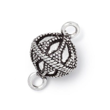 14.5mm Miligrain Petal Design Magnetic Clasp 1 piece