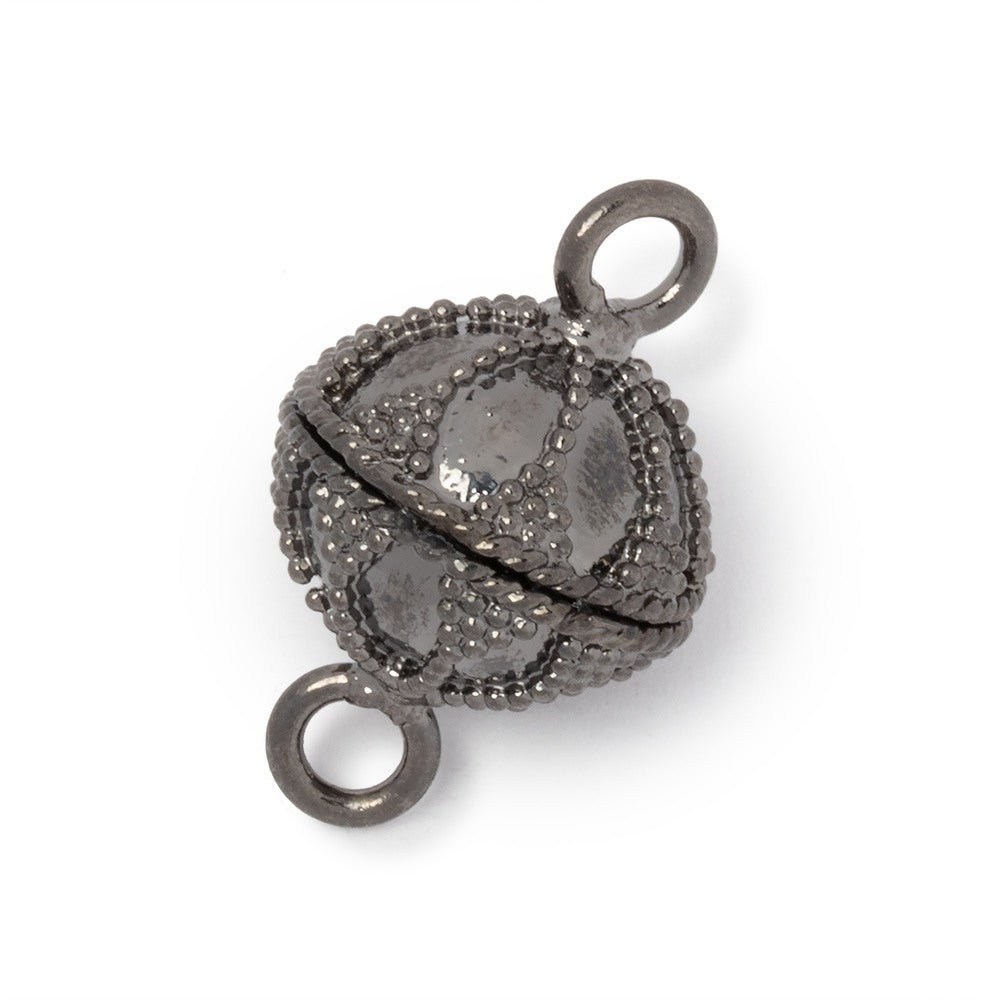 14.5mm Miligrain Petal Design Magnetic Clasp 1 piece