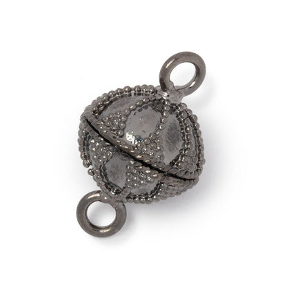 14.5mm Miligrain Petal Design Magnetic Clasp 1 piece