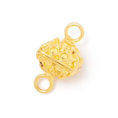 14mm Circle Design Bipyramid Magnetic Clasp 1 piece