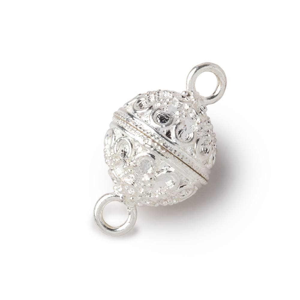 14mm Moroccan Design Round Magnetic Clasp 1 piece