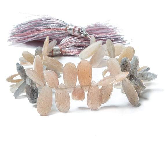 14mm Multi Color Moonstone Pear Briolette 52 pcs