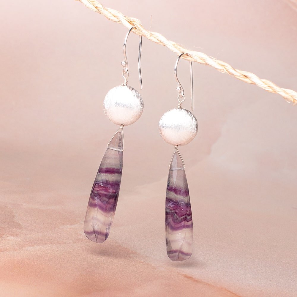 14mm Silver Plated Copper Brushed Coin Beads Set of 4 pieces