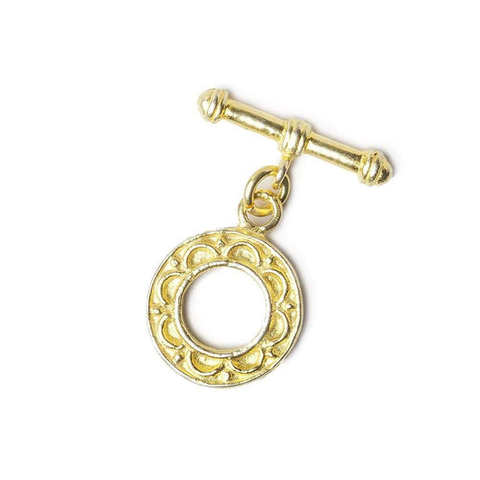 14mm Vermeil Toggle Round 1 piece