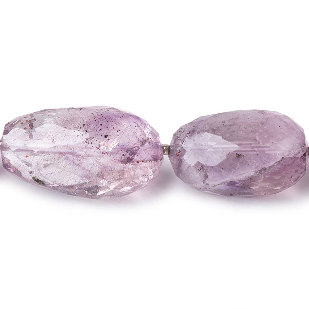 14x10-31x18mm Moss Amethyst Faceted Nugget Beads 16 inch 19 pieces