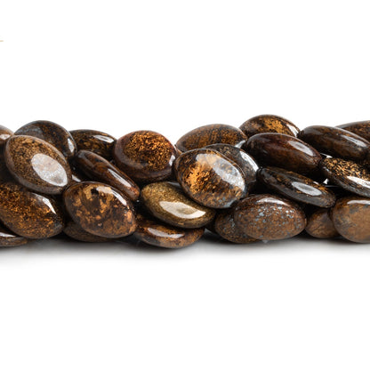 14x10mm Bronzite plain oval beads 15.5 inch 22 pieces
