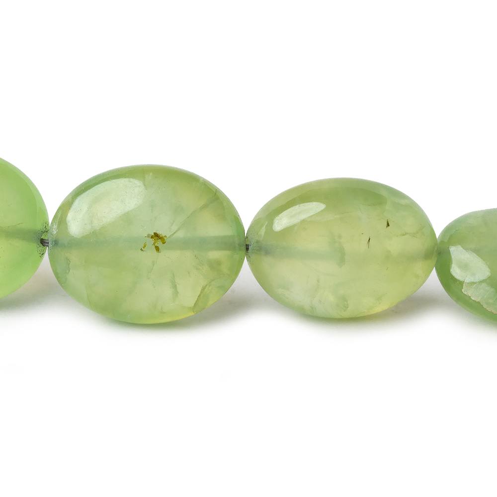 14x10x6-21x17x9mm Prehnite plain ovals 18.25 inch 27 beads AA