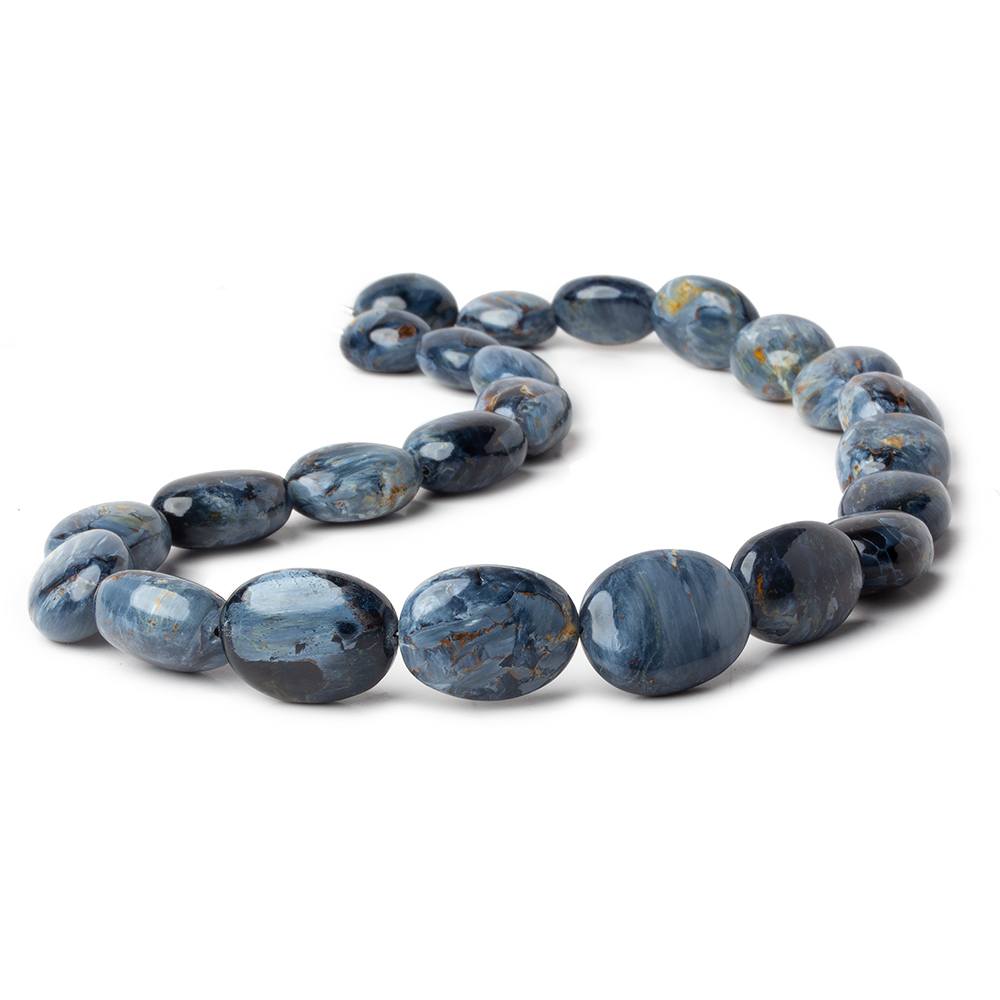 14x11-20x16mm Pietersite straight drilled plain oval beads 16 inch 24 pieces AAA