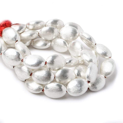 14x11x6mm Sterling Silver Plated Copper Oval Bead 8 inch 14 pcs