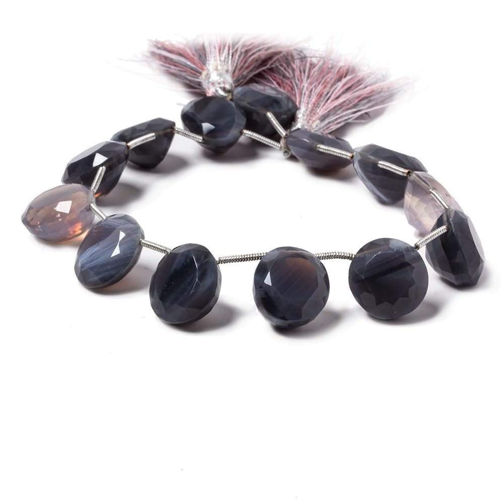 14x12-15x14mm Scapolite pavilion faceted ovals 8.25 inches 13 beads