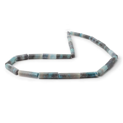 14x4-23x6mm Rare Paraiba Quartz Faceted Tube Beads 18 inch 26 pieces AAA