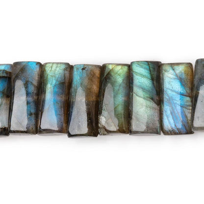 14x6mm Labradorite Plain Rectangles 8 inch 34 Beads AA