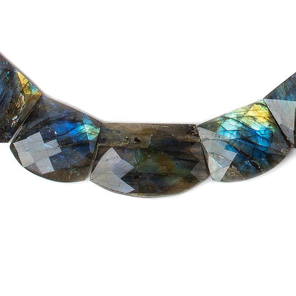 14x8-23x13mm Labradorite Faceted Fancy Cut Horizontal Collar 39 beads AA