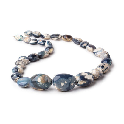 14x9-28x21mm Australian Opal & Matrix Plain Nuggets 19 inch 27 Beads AA