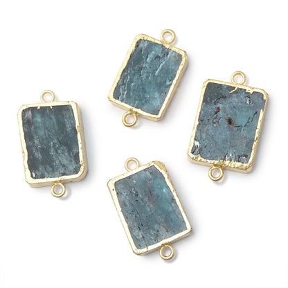 15-16mm Gold Leafed Kyanite Rectangular Slice Focal 1 Connector