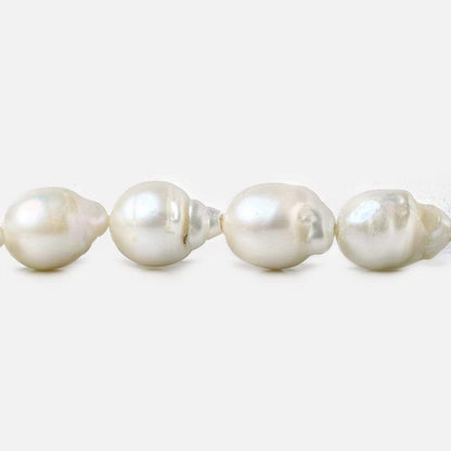 15-16mm Off White Ultra Baroque Large Hole Freshwater Pearls 8 inch 13 pieces