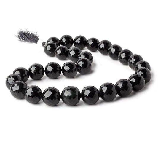 15-17.5mm Rainbow Obsidian faceted round beads 17 inches 28 pieces