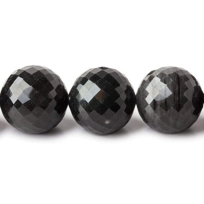 15-19mm Rainbow Obsidian faceted round beads 18 inches 28 pieces
