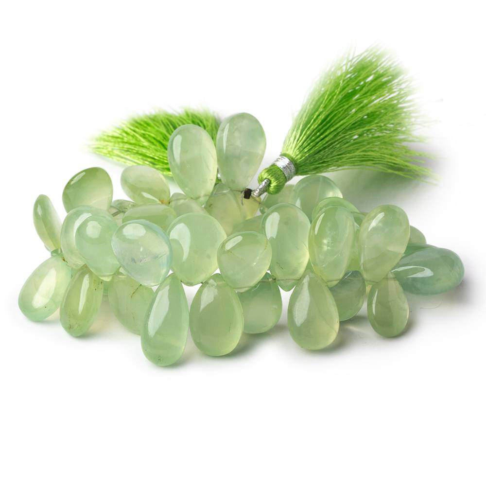 15-18mm Prehnite Plain Pear Beads 8 inch 41 pieces