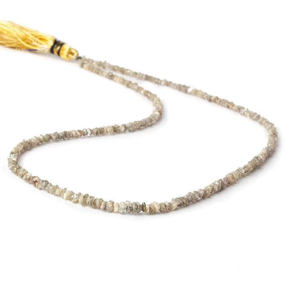 1.5-3mm Champagne Diamond Natural Crystal Nugget 15 inch 220 pieces