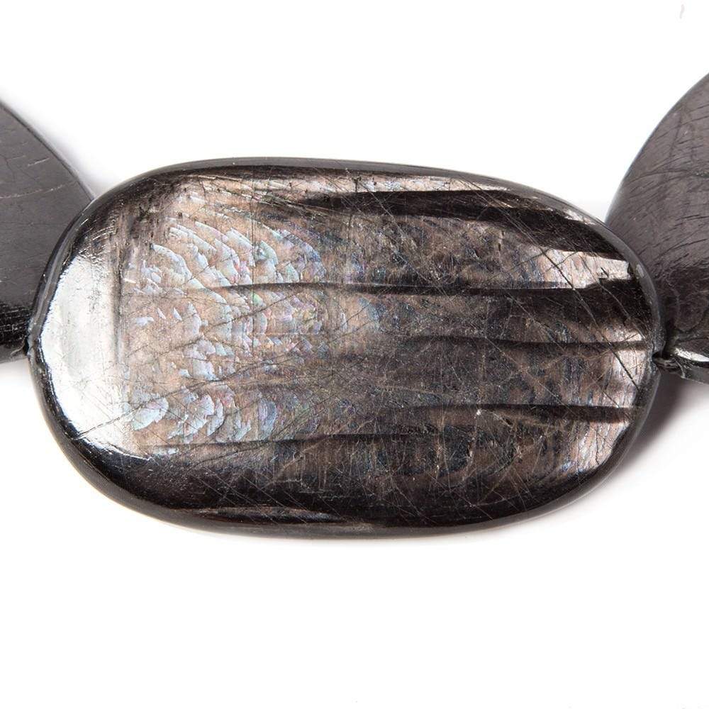 15-46mm Hypersthene plain nugget beads 15 inches 17 pieces AA