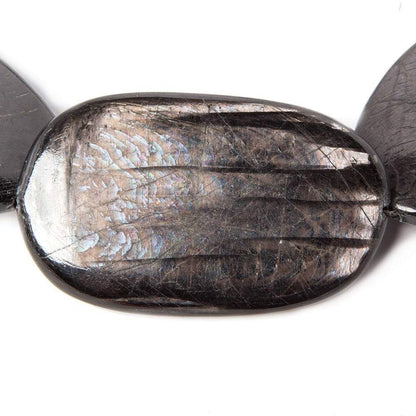 15-46mm Hypersthene plain nugget beads 15 inches 17 pieces AA