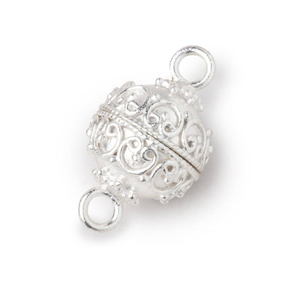 15mm Bali Design Round Magnetic Clasp 1 piece