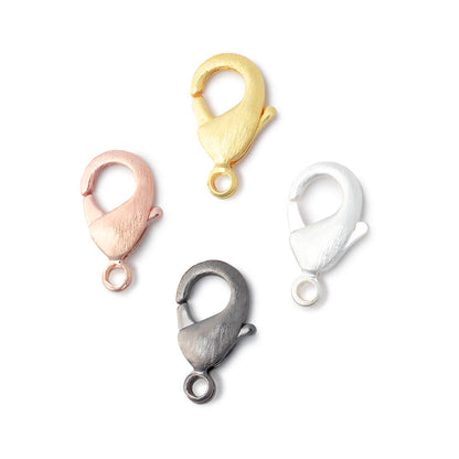 15mm Brushed Lobster Clasp Set of 5 Pieces
